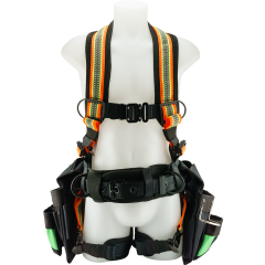 Juggernaut TRU-VIS Utility Harness with Bags - XLarge Long