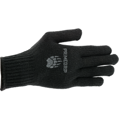 Black Spotted Grip Gloves - Large - 12 Pack