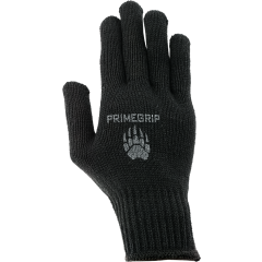 Black Spotted Grip Gloves - Large - 12 Pack